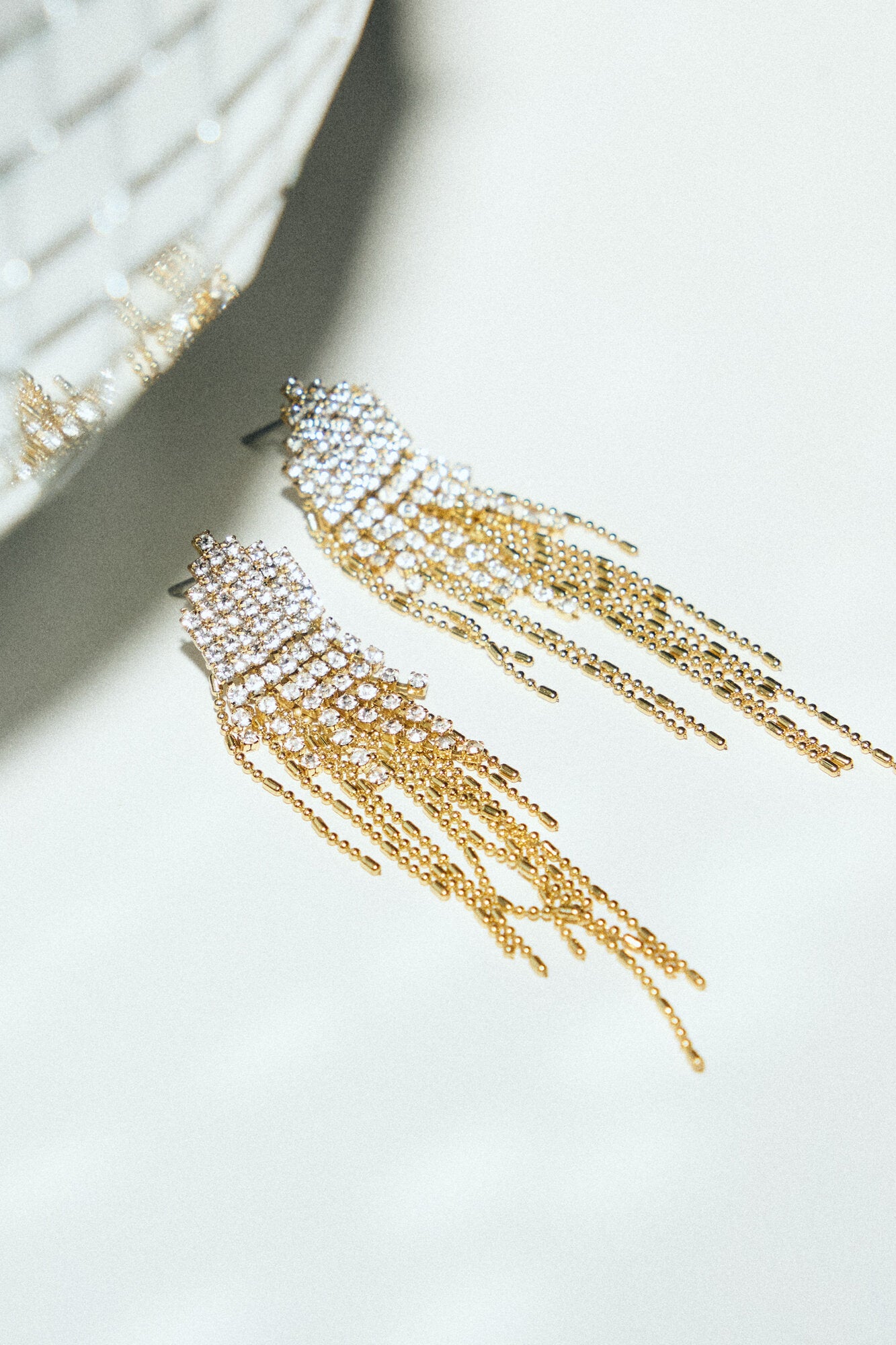 Party Golden Tassel hængeøreringe - forgyldt